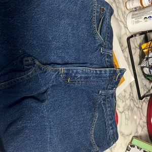 Vintage style blue jeans